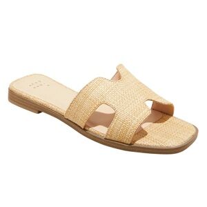 A NEW DAY Nina H -band slip on tan sandal size various
